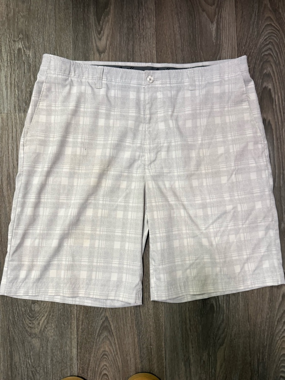 Men Ben Hogan Plaid Shorts 38